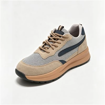 Breathable Suede Hlau Ntiv Taw Kev Nyab Xeeb Cov Khaub Ncaws Hnav Khaub Ncaws Rau Cov Txiv Neej
